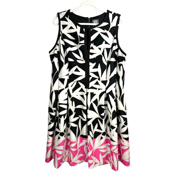 Vince Camuto Maximalist Floral Coquette Glam Statement Classy Mini Dress 16W - Picture 1 of 11